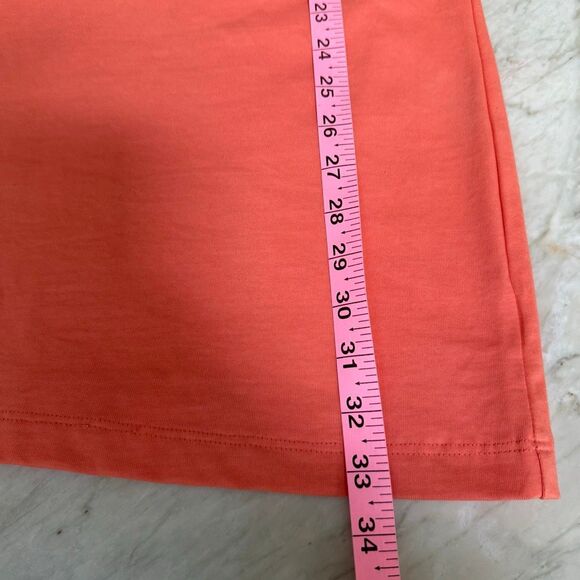 Tuckernuck Pomander Place peach orange Stella dress puff sleeves cotton size XL - Picture 7 of 7